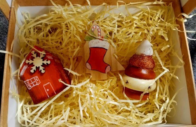 lot 3 décorations de Noël