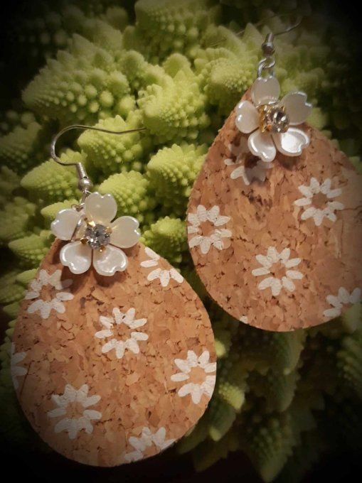 boucles d'oreille liège